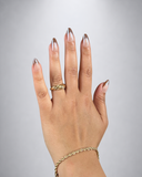 Espresso French Chrome Almond