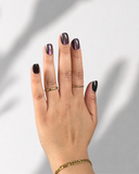 Royal Orchid XS Squoval luxury press-on nails with purple cat eye effect by NEWRUSH