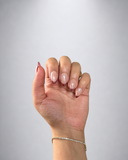Red French Chrome Almond
