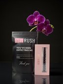 Royal Orchid XS Squoval luxury press-on nails with purple cat eye effect by NEWRUSH