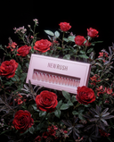 Red French Chrome Almond luxury press-on nails with cherry red chrome French tips by NEWRUSH